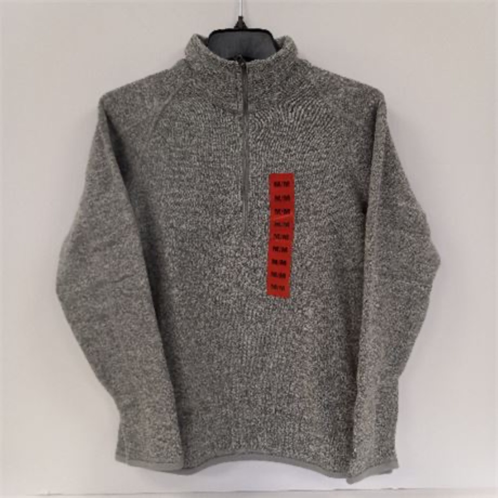 Ladies' Storm Pack Sunice Grey Quarter Zip Fleece Top Size M
